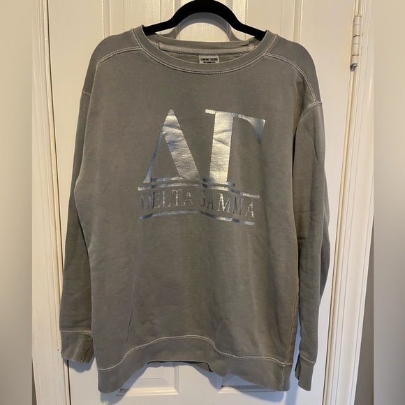 Comfort Colors Tops - Vintage Comfort Colors Delta Gamma Sweatshirt